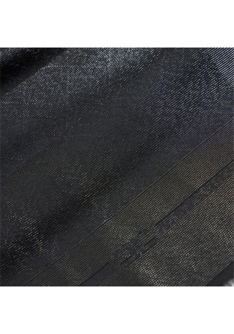 Sciarpa ELISABETTA FRANCHI donna SC12F56 Nera pattern all over con logo cornice tinta unita ELISABETTA FRANCHI | Sciarpe | SC12F56110